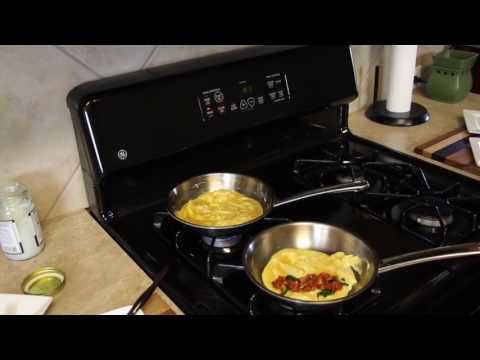 Cooking Omelets in Stainless Fry Pans