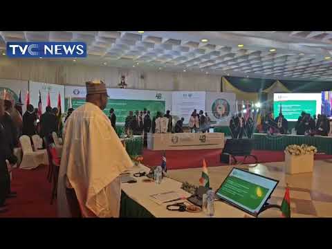 Arrival of Pres. Tinubu At 64th Ordinary Session Of ECOWAS Authority of Heads of State in Abuja