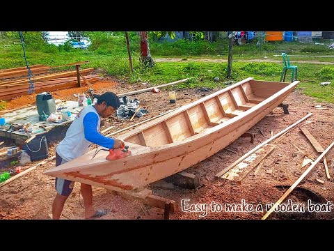 Easy way to make a wooden boat