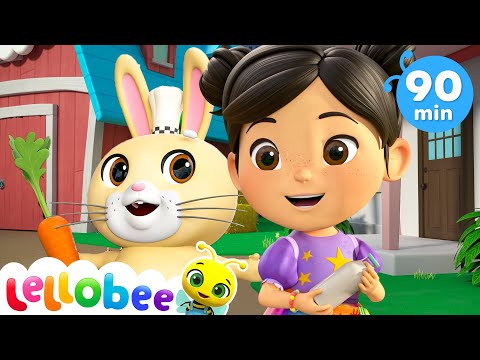 Easter Bunny Hop! Easter Song! + More Nursery Rhymes &amp; Kids Songs - Lellobee by CoComelon