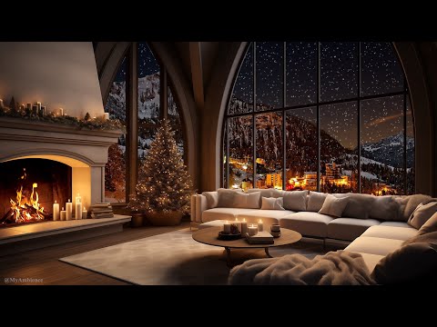 Crackling Christmas Hearth: A Cozy Fireplace Ambiance 🎄🔥 | Relaxing Christmas Ambience