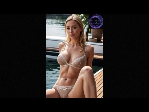 4K.LookBook.Lovely Lascivious Ladies Lingering &amp; Lounging In Lingerie By The Lake.AI Art .#36