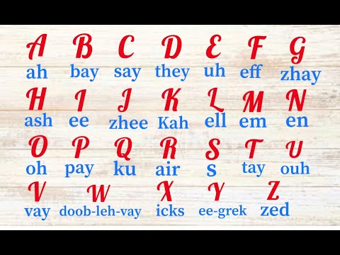 Learn French | French for Beginners |French Alphabet | L&amp;rsquo; alphabet fran&amp;ccedil;ais | Pronunciation.