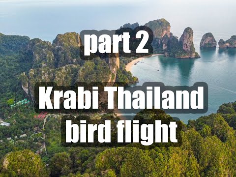 Krabi Province, Thailand. Bird flight. PART-2