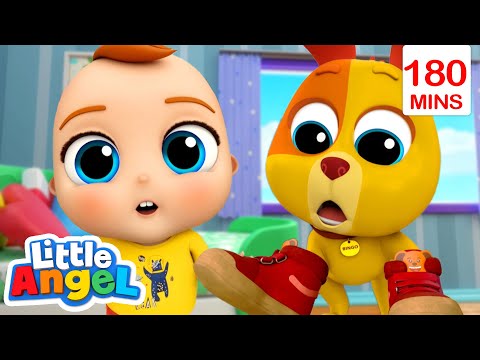 Uh Oh! Bingo's Causing Trouble | Bingo and Baby John | Little Angel - Nursery Rhymes and Kids Songs