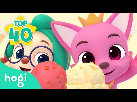 Strawberry vs. Vanilla - Choose Your Favorite!｜Happy Ice Cream Day!🍦｜Colors for Kids｜Hogi Pinkfong