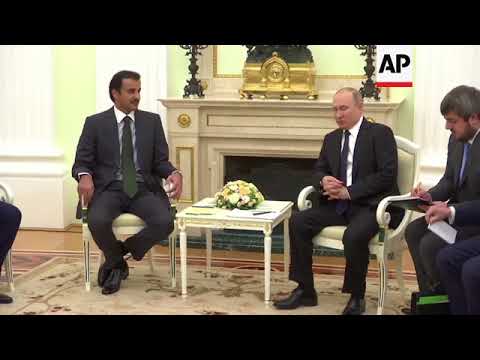 Putin meets Emir of Qatar in Moscow