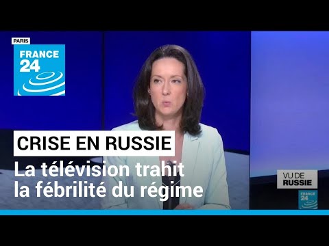 Crise en Russie : les cha&icirc;nes de t&eacute;l&eacute;vision trahissent la f&eacute;brilit&eacute; du r&eacute;gime &bull; FRANCE 24