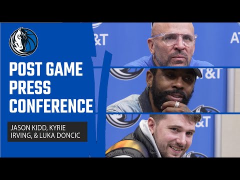 Jason Kidd, Kyrie Irving &amp; Luka Dončić | Press Conference @ UTA | 01/01/24