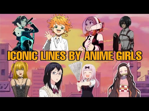 iconic lines by best anime girls ✨