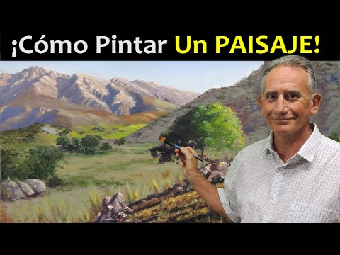 🎨 C&oacute;mo pintar un PAISAJE SIMPLE Con &Oacute;LEO y lograr una OBRA DE ARTE &iexcl;Impresionante! 😮