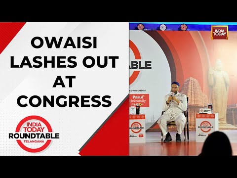 AIMIM's Asaduddin Owaisi Slams The Congress While Praising Telangana CM K Chandrashekhar Rao