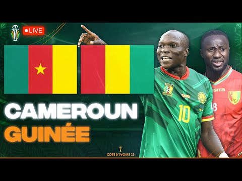 🔴🇨🇲🇬🇳 CAMEROUN - GUINEE LIVE / 🚨LES LIONS INDOMPTABLES FACE AU SYLI NATIONAL! / CAN 2024 / CAN 2023