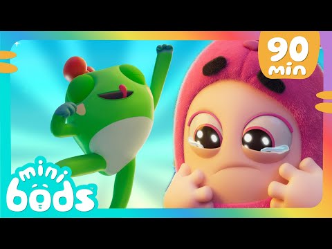 Helping a Friend 🐸 | Minibods | Mini Oddbods | Baby Oddbods | Funny Cartoons For Kids