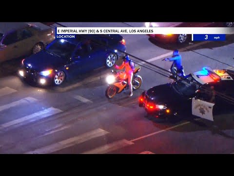 Motorcycle Chase Reached 140 MPH