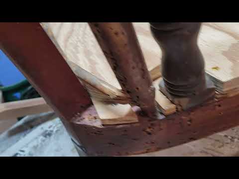 89 year old antique Rocking Chair Restoration 1.35