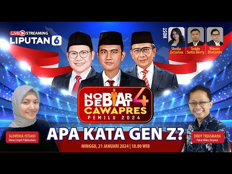 Nonton Bareng (Nobar) Debat 4 Cawapres Pemilu 2024, Apa Kata Gen Z? | Liputan6