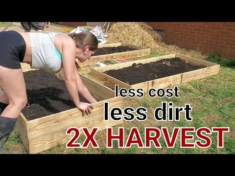 Save Money AND Double Your Garden!! Raised Beds Lasagna Layers