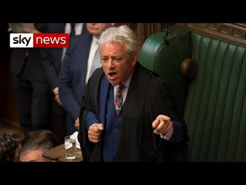 Speaker John Bercow gives Boris Johnson a telling off