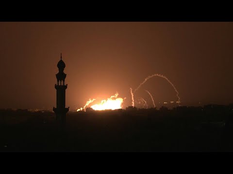 Fire erupts after Israeli strike on Rafah | AFP