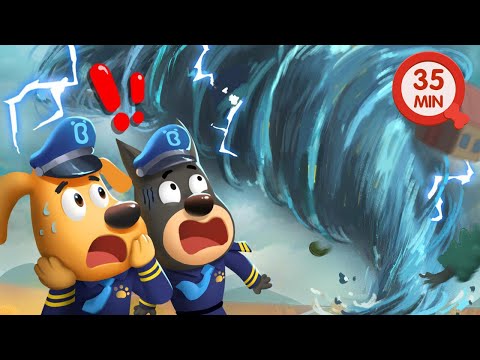 A Big Tornado | Safety Cartoon | Police Cartoon | Kids Cartoon | Sheriff Labrador