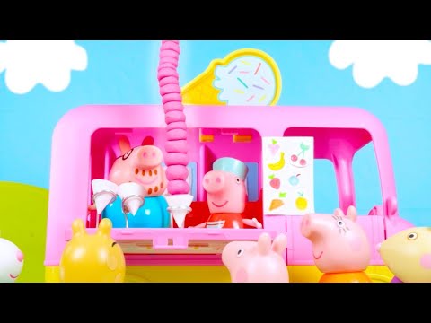 The TWENTY Scoop Ice Cream🍦 Peppa Pig Toy Videos - Funny Educational Video for Kids!