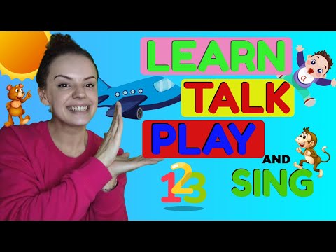 Learn To Talk | The Wheels On The Bus &amp; More Nursery Rhymes - Learn Colors, Numbers, Play &amp; Dance