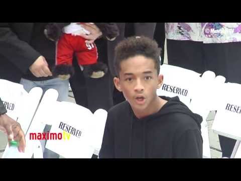 Jaden Smith SURPRISED REACTION at Jackie Chan Handprint and Footprint Ceremony