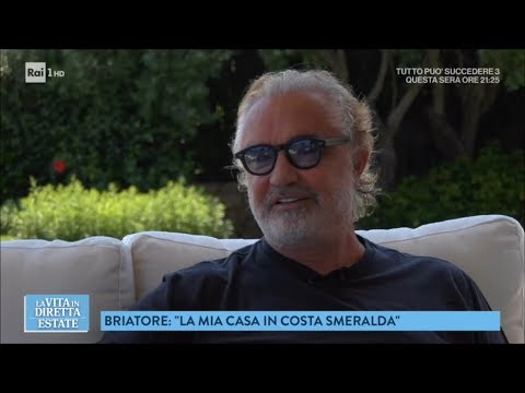 Vacanze, lusso e libert&agrave;, intervista a Flavio Briatore - La vita in diretta estate 30/07/2018