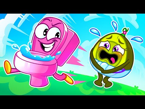 Come back, Potty!😵&zwj;💫Learn Good Habits with Baby Avocado🥑 by Pit &amp; Penny Family