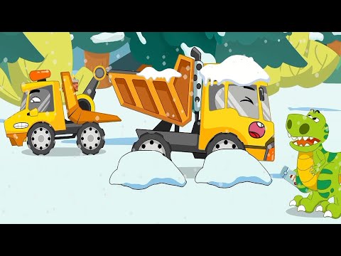 Wheel On The Bus Winter - Nursery Rhymes &amp; Kids Songs | Bingo Song Baby songs Learn vehicle names