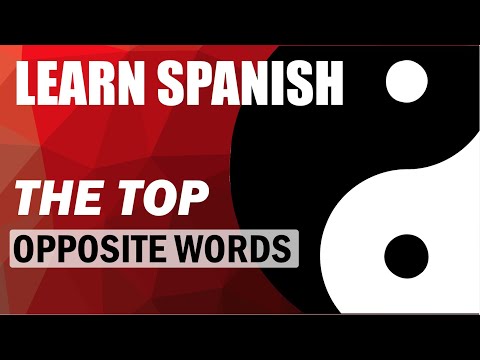 THE TOP WORDS WITH OPPOSITES - LEARN SPANISH