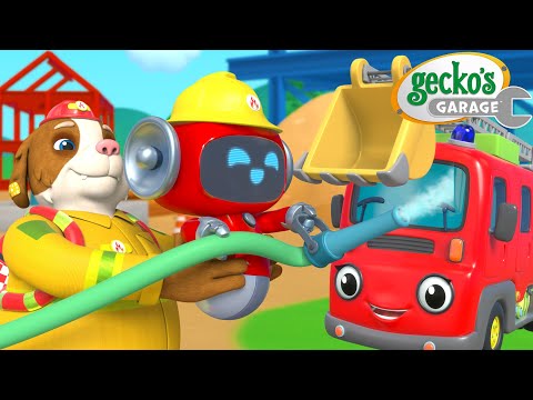 Firefighter Training! | Gecko's Garage | Trucks For Children | Cartoons For Kids