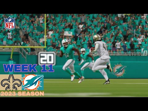 New Orleans Saints vs Miami Dolphins | 2023 NFL Week 11 SN