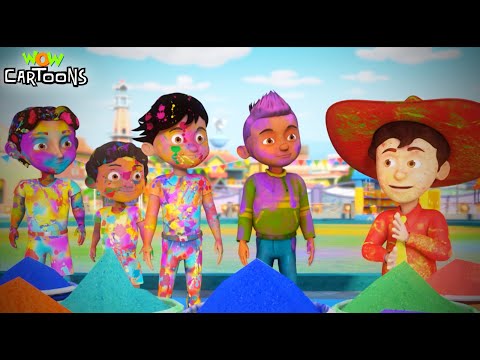 Funtooshnagar की धमाकेदार Holi | Chacha Bhatija | Hindi Cartoon | Cartoons For Kids | 