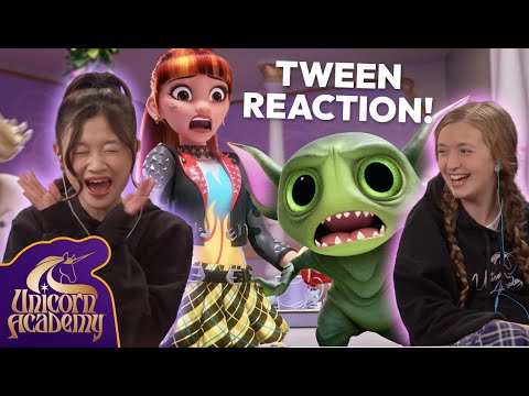 GRIM MAGIC IS BACK 😱 at Unicorn Academy (Episode 4 Reaction) | Cartoons for Kids