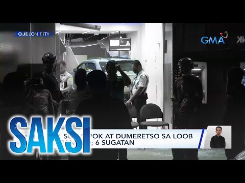 SUV, sumalpok at dumeretso sa loob ng bangko; 6 sugatan | Saksi