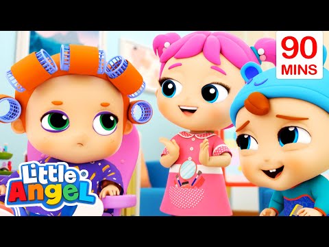 Jill's Make Up Salon | Job and Career Songs | @LittleAngel Nursery Rhymes for Kids