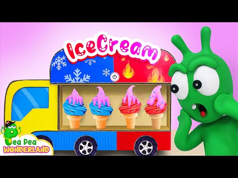 Pea Pea and the Hot - cold Ice Cream Truck Trouble 🍨🚚 Pea Pea Wonderland - Cartoon for kids