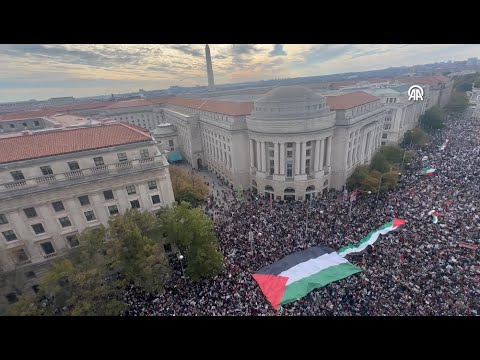 WASHINGTON - Demonstration in support of Palestine in US