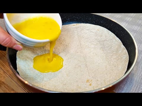 Pour eggs on the tortilla and you'll be amazed at the results! Quick tortilla recipe