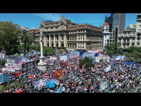 Thousands march against Milei's deregulation of Argentina economy | AFP