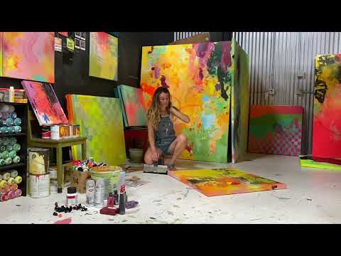 r0melle Studio Tour - Abstract Painter