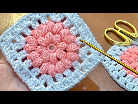 How to crochet a Starburst Granny Square for beginners / Step by Step crochet tutorial