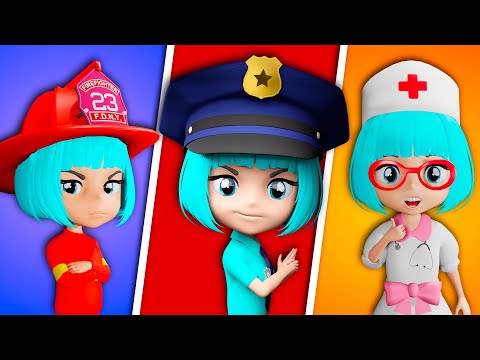 PoliceGirl, FireGirl and Doctor Song | + More Best Kids Songs &amp; Nursery Rhymes by Lights Kids 3D