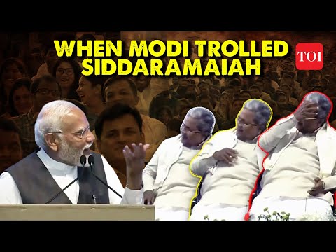 Viral Video: PM Modi Takes Jibe at CM Siddaramaiah, says 'Mukhyamantri ji Aisa hota rehta hai' | TOI