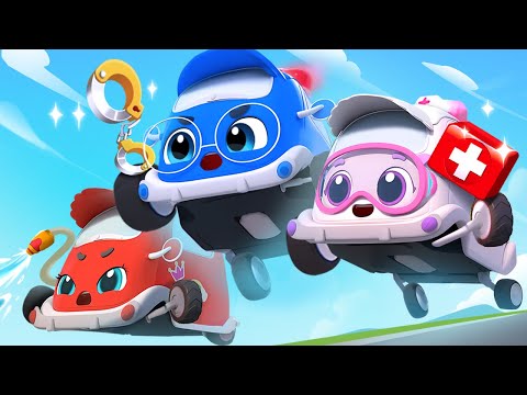 Little Rescue Squad - Fire Truck, Police Car, Ambulance | + More Kids Songs | BabyBus - Cars World