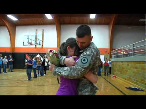 Returning Soldier Gives Daughter's The Surprise Of A Lifetime