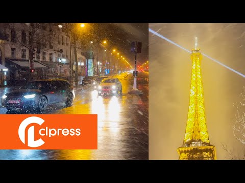 Paris sous la neige (8 janvier 2024, Paris, France)