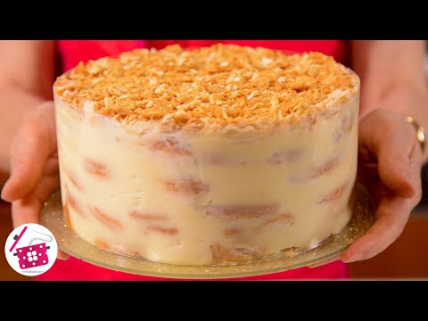 NAPOLEON in 15 Minutes! Cake Without Bake. The LAZIEST Quick New Year Cake Recipe Cooking at Home